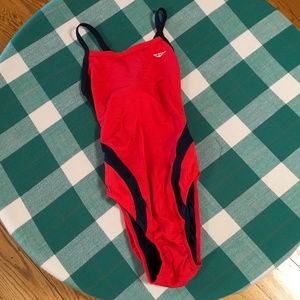 Open Backed One Piece Swimsuit